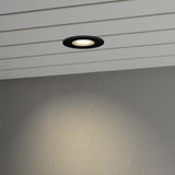 Infälld HP-LED 6W 10.5 cm Taklampa Ute Svart