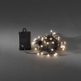 LED Skymningssensor och timer 6/9h Ljusslinga Ute Varmvit/Svart Kabel, 40 Lampor (3.9m)