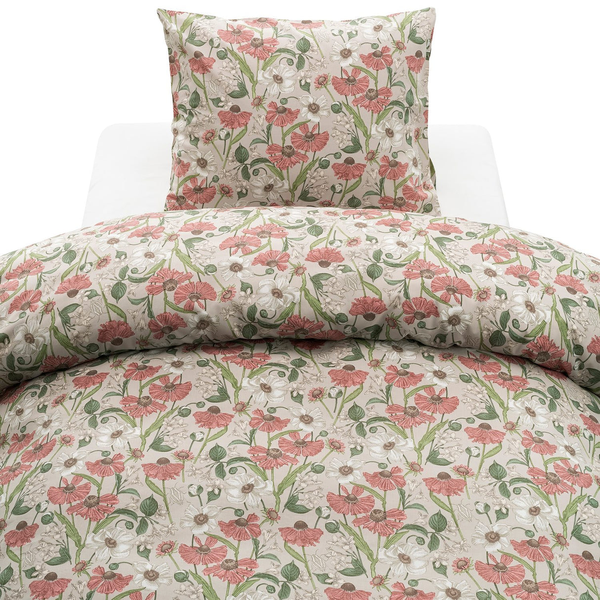 2-Dels Set Fleur Påslakanset Enkelsäng Rosa
