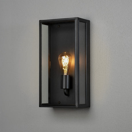 Carpi E27 Vägglampa Ute Svart/Klar, Stor (20.5 cm)