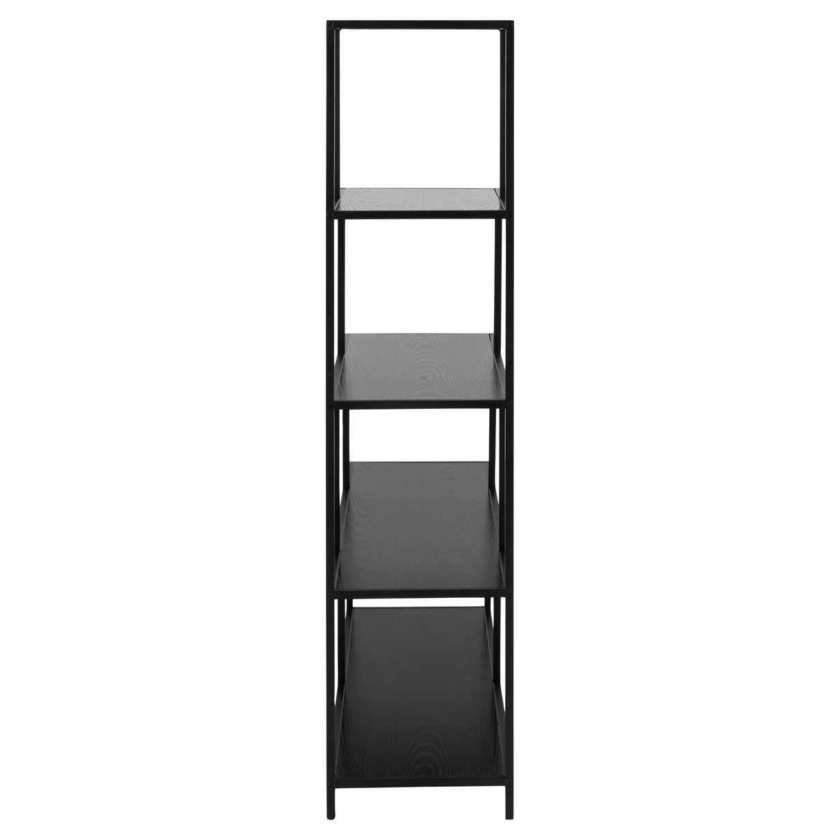 Seaford Bokhylla 150x135x35 cm Svart aska