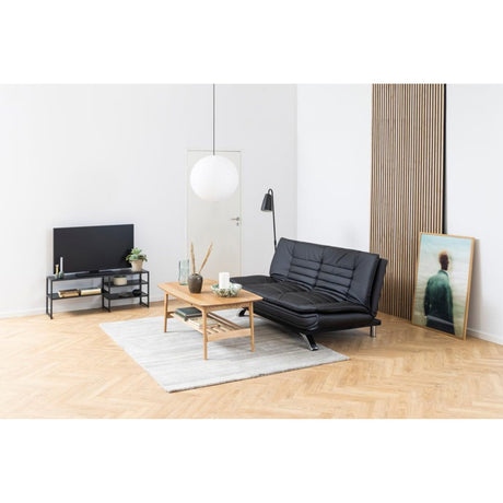 Bastia Bäddsoffa PU Svart