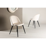 Sammet Matstol Beige