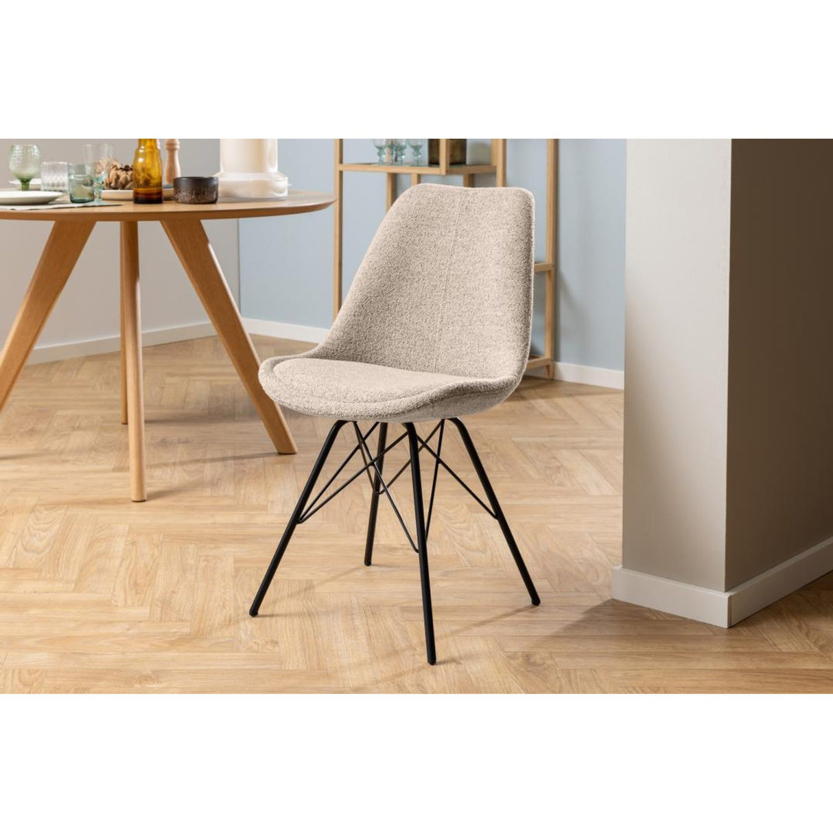 Eris Matstol Monza tyg Beige