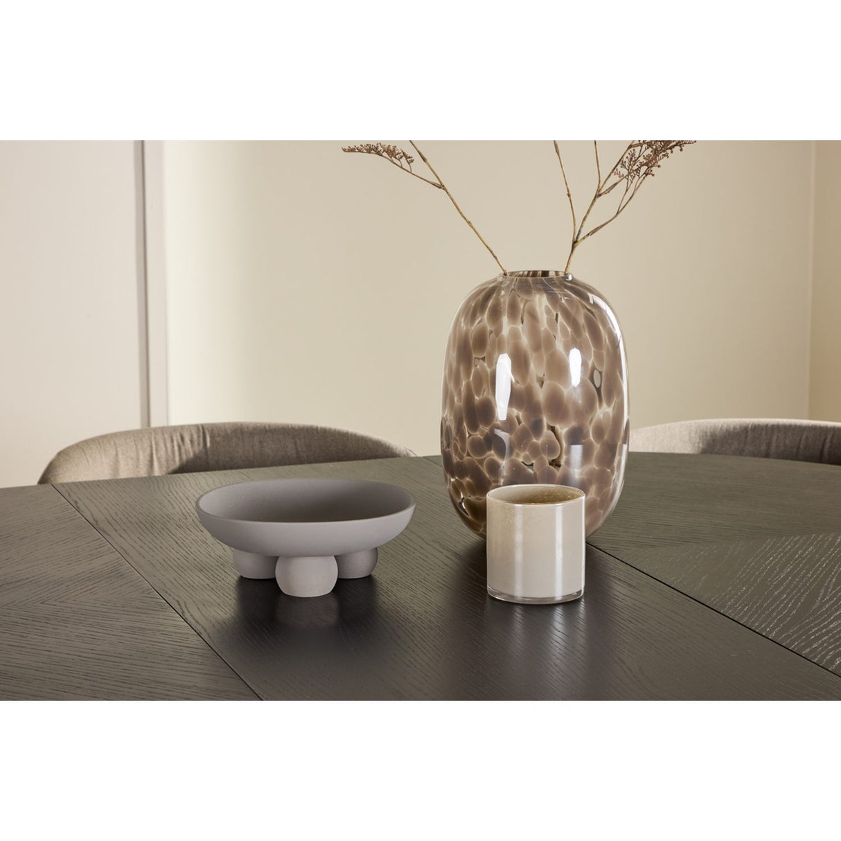 Strada, Edina Oval matgrupp Brun, Svart, 6st