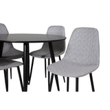 Plaza, Polar Rund matgrupp Svart,Grå, Svart, ⌀100