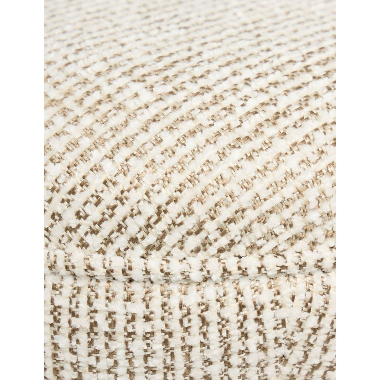 Vienna (38 x 48 x 38 cm) Cream / Walnut Sittpuff