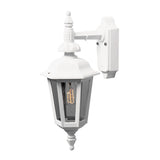 Pallas E27 Liten Vägglampa Ute Ned, Mattvit