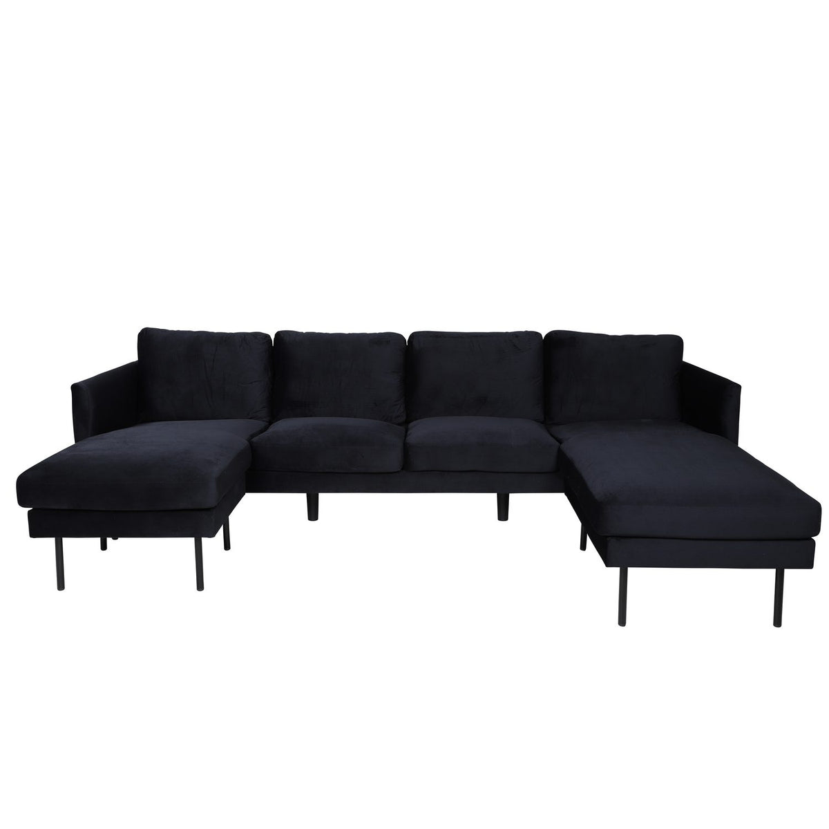 Zoom Schäslongsoffa Svart