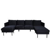 Zoom Schäslongsoffa Svart