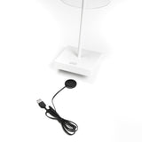 Scilla  USB Dimbar Bordslampa Ute Vit
