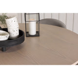 Olivia, Velvet Rund matgrupp Vitlaserad