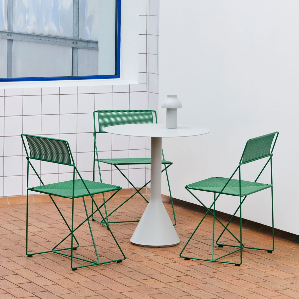 X-Line Stol Iron red – pulverlackerat stål, Iron red – pulverlackerat stål