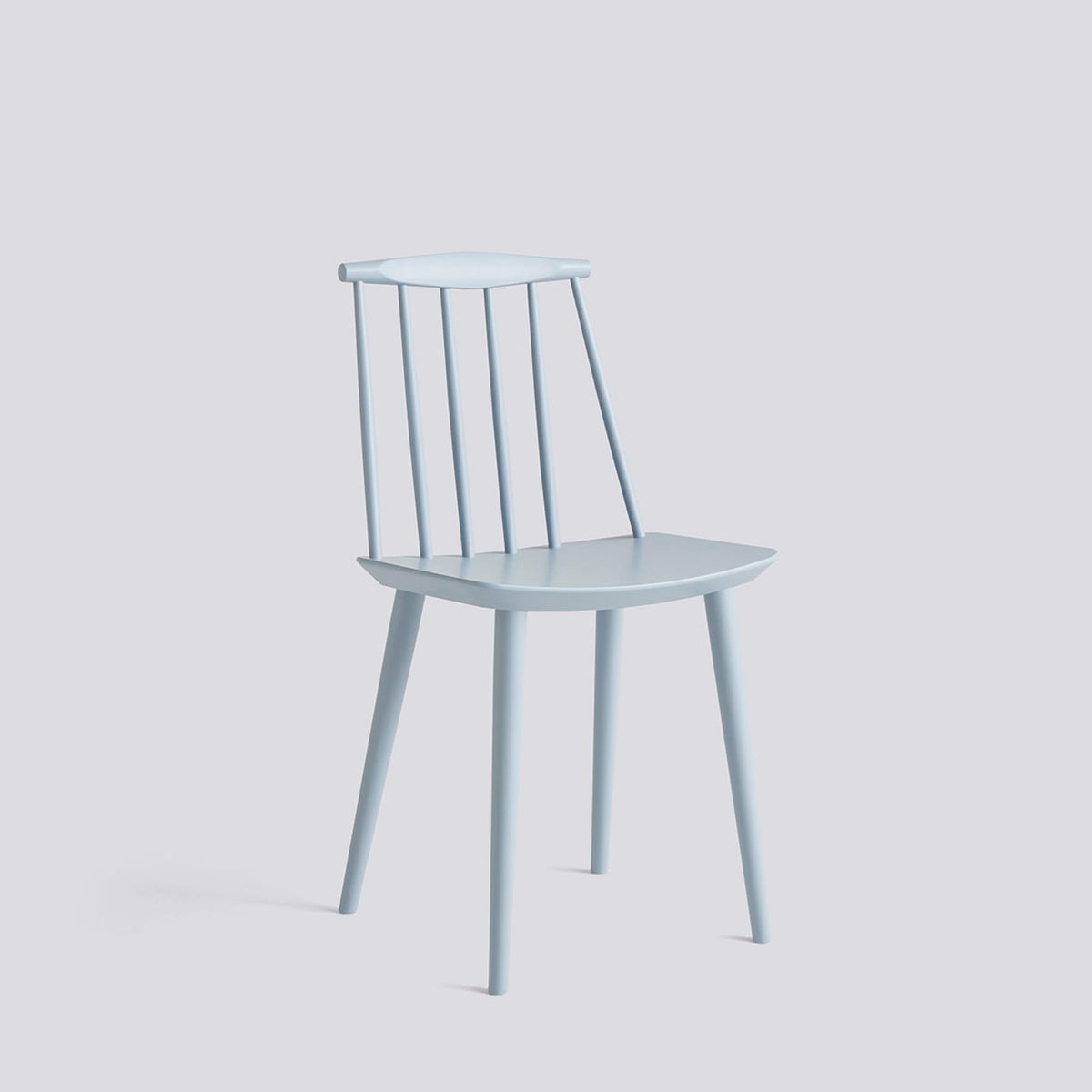 J77 Stol Slate blue – bokfaner med vattenbaserad lack, Slate blue – massiv bok med vattenbaserad lack