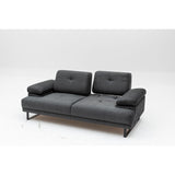 Kingston (199 x 99 x 83 cm) 2-sits bäddsoffa Antracit
