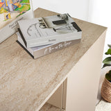 Asprilla Konsolbord Mink / Travertin