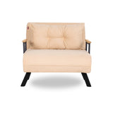 Freetown Single (26 x 120 x 60 cm) 1-sits bäddsoffa Creme