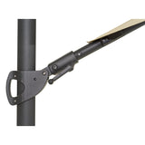 Cilento Frihängande Parasoll Ø350 cm Light Grey/Khaki