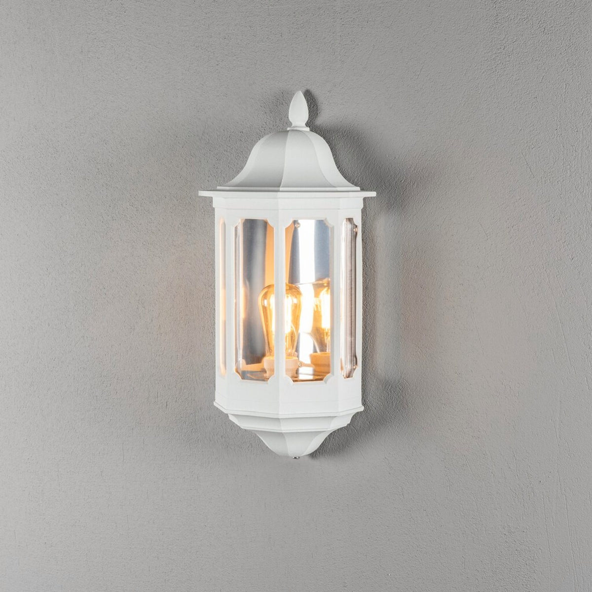 Pallas Plafond E27 Vägglampa Ute Mattvit