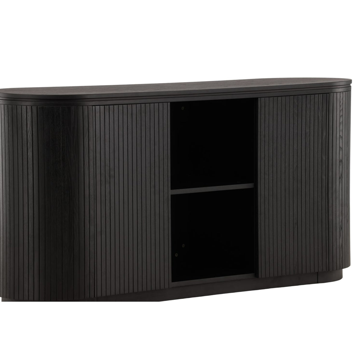 Fjällbacka TV-bänk Black, 48 x 80 x 160