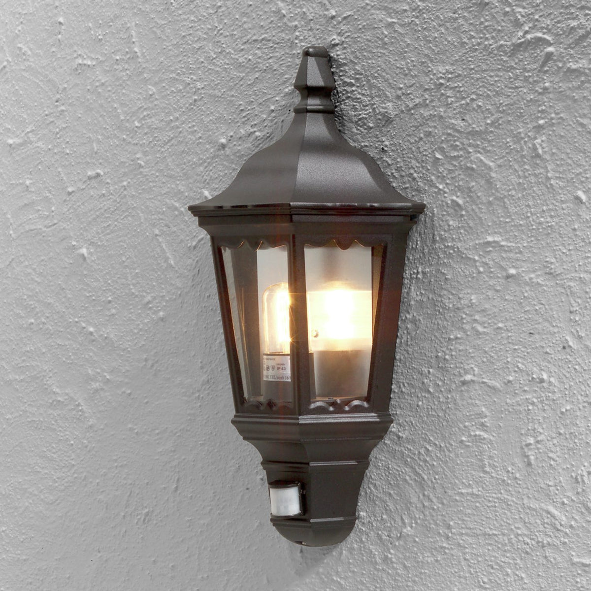 Firenze Sensor E27 Vägglampa Ute Svart