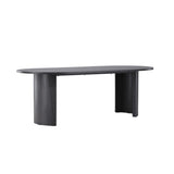 Grundsund Rektangulärt matbord Svart, 220 x 100 x 75