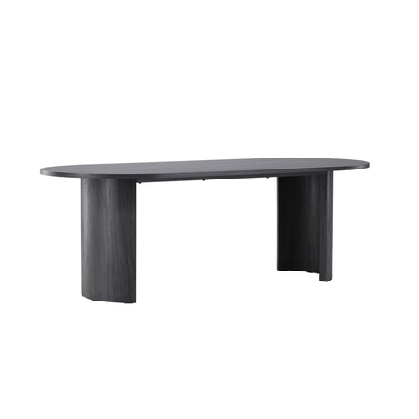 Grundsund Rektangulärt matbord Svart, 220 x 100 x 75