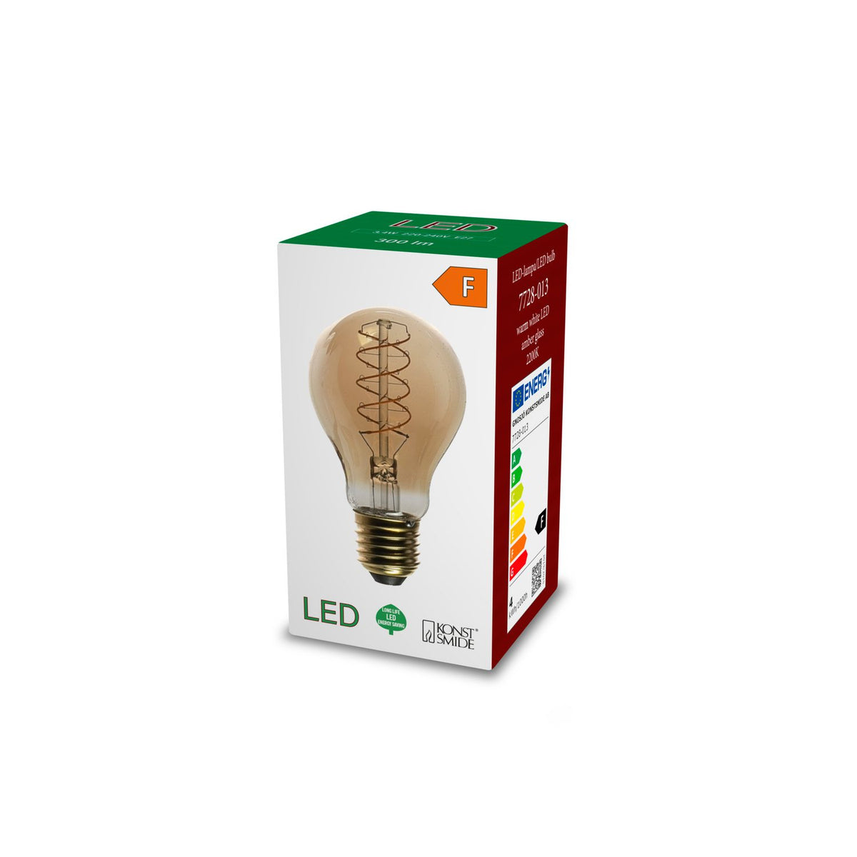 Glödlampa E27 SPIRAL-LED A60 Glödlampa Gul