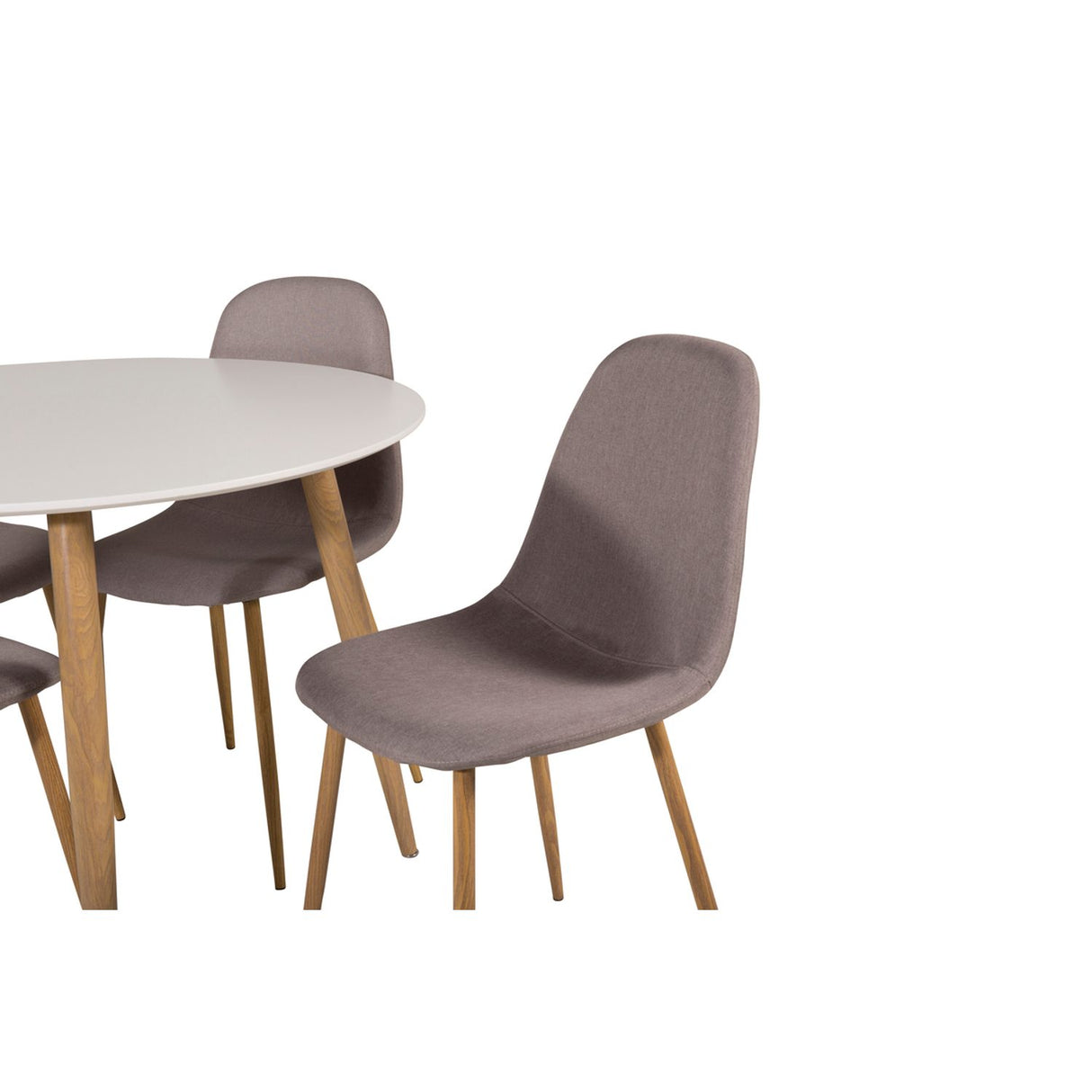 Plaza, Polar Rund matgrupp Natur, Natur, vit, ⌀100