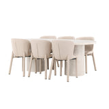 Narvik, Astoria Oval matgrupp Beige, Beige, 200 x 100