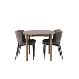 Andy, Modesto Oval matgrupp Svart,Brun, Natur, 180 x 90