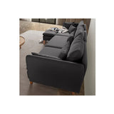 Quito Relax (185 x 95 x 92 cm) Hörnsoffa Antracit