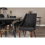 Gold, Leone Rektangulär matgrupp Svart,Natur, Svart, 180 x 85