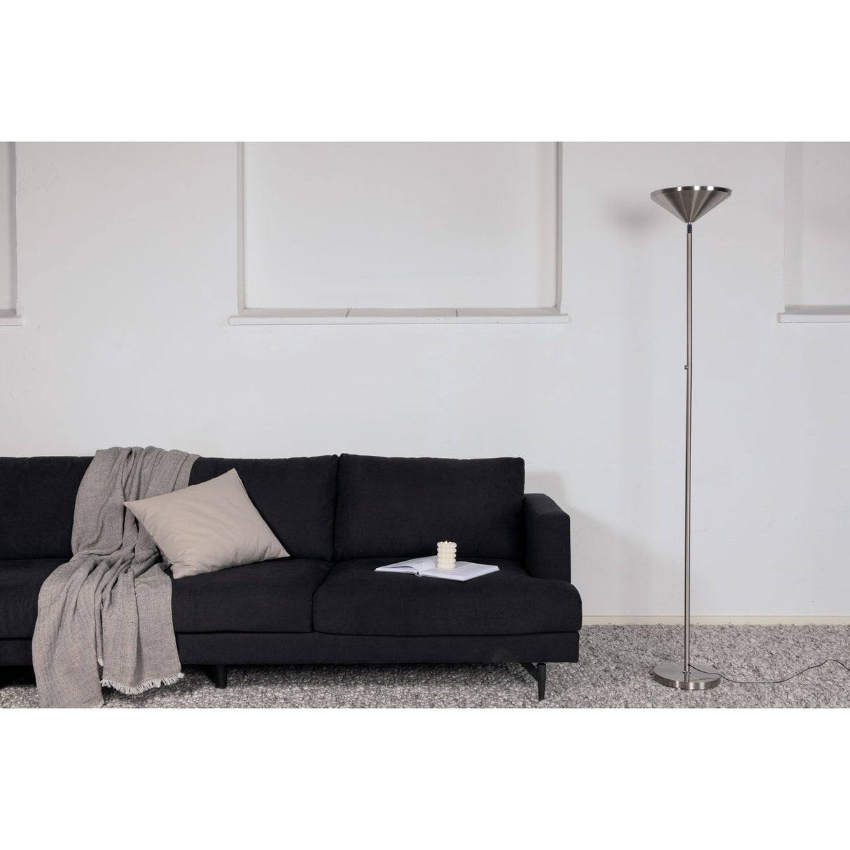 Corong Golvlampa Silver