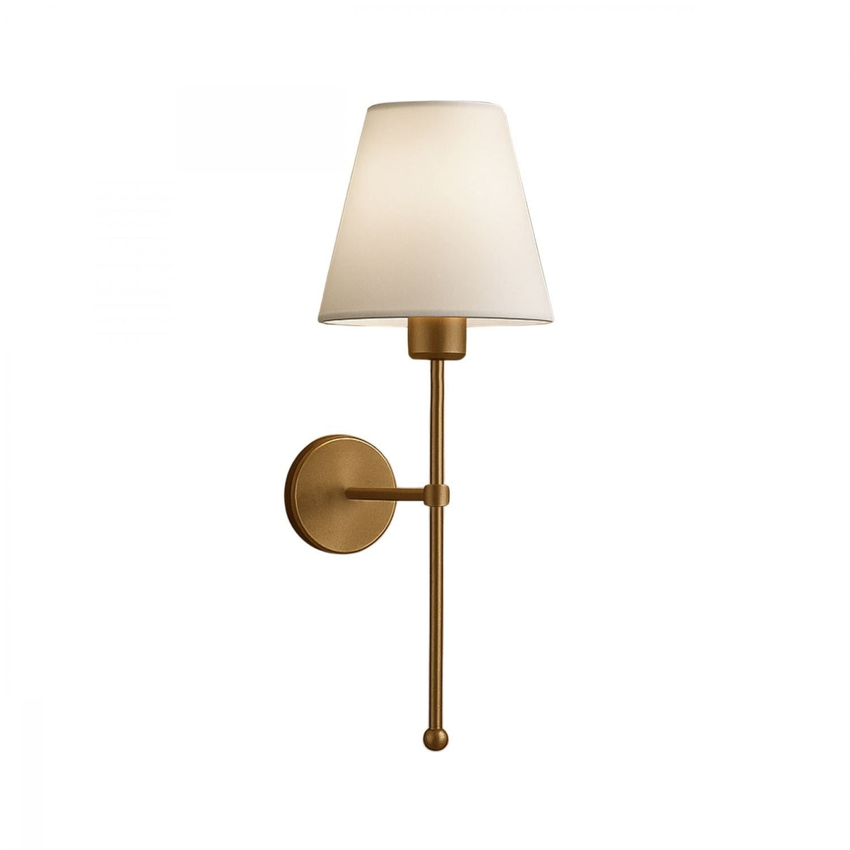 Bolt (H 50 cm) Vägglampa Kräm guld