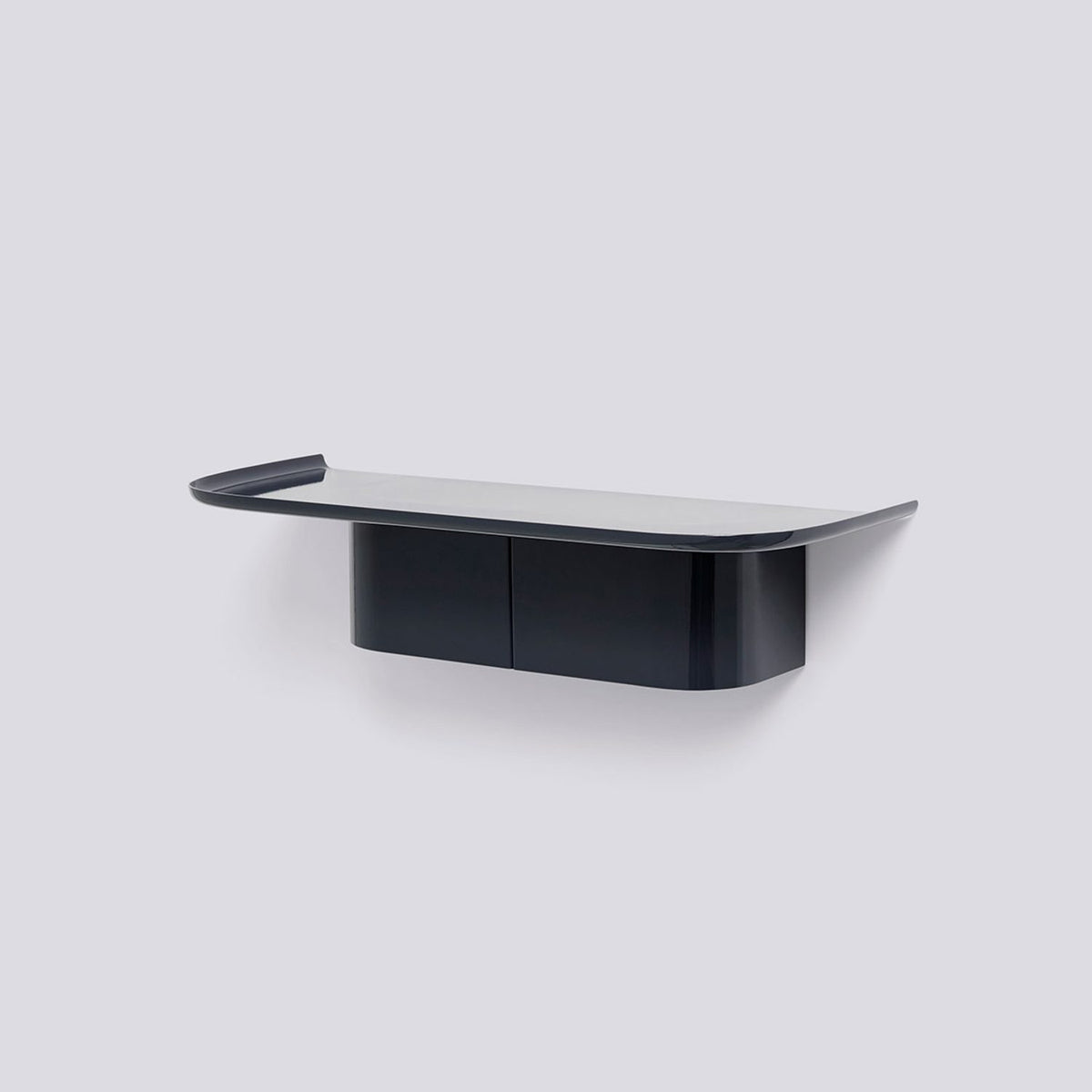 Korpus mellan, 4 krokar 60 × 25 × 14 cm Vägghylla Midnight blue