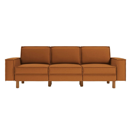 Tucson Extra (238 x 89 x 87 cm) 3-sitssoffa Karamell valnöt