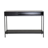 Regal Konsollbord Svartlackad Askfaner