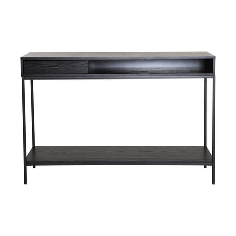 Regal Konsollbord Svartlackad Askfaner