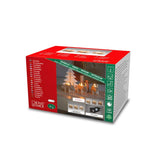 3 Ljus LED Trä Natur Julbock Elljusstake