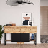 Malena Console Wide (138,8 x 83,6 x 43,3 cm) Atlantisk furu Konsol