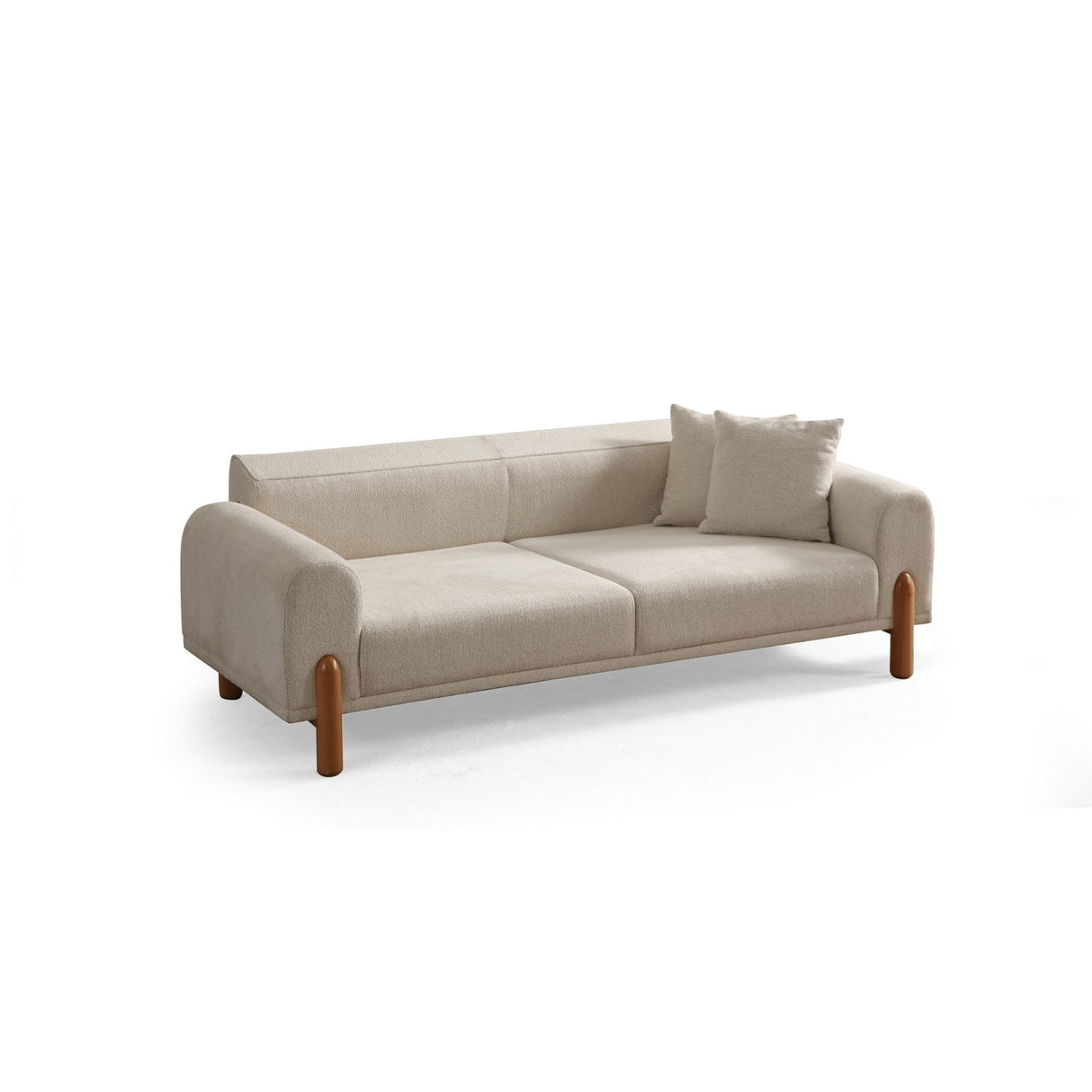 Accra 3-sits (228 x 88 x 75 cm) Creme 3-sits bäddsoffa