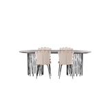Stone, Limhamn Oval matgrupp Beige, Mocka, 4st
