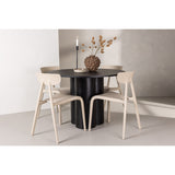 Olivia, Ursholmen Rund matgrupp Beige, Svart, ⌀110