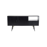 Guld Sideboard Svart, 160 x 80