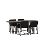 Stone, Richmond Oval matgrupp Svart, Svart, mocka, 220 x 100