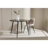 Plaza Runt matbord Svart, ⌀100