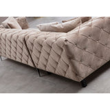 Lyon Beige Hörnsoffa