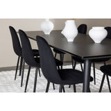 Ellis, Polar Rektangulär matgrupp Svart, Svart, 230 x 85