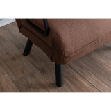 Hanoi Enkel lampa (26 x 120 x 60 cm) Brun 1-sits bäddsoffa